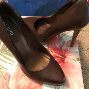 Brown Aldo heels